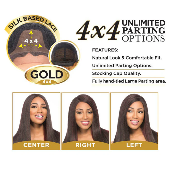 Sensationnel Empress Gold 4X4 Silk Based Swiss Lace Front Wig - VIVICA - Image 6