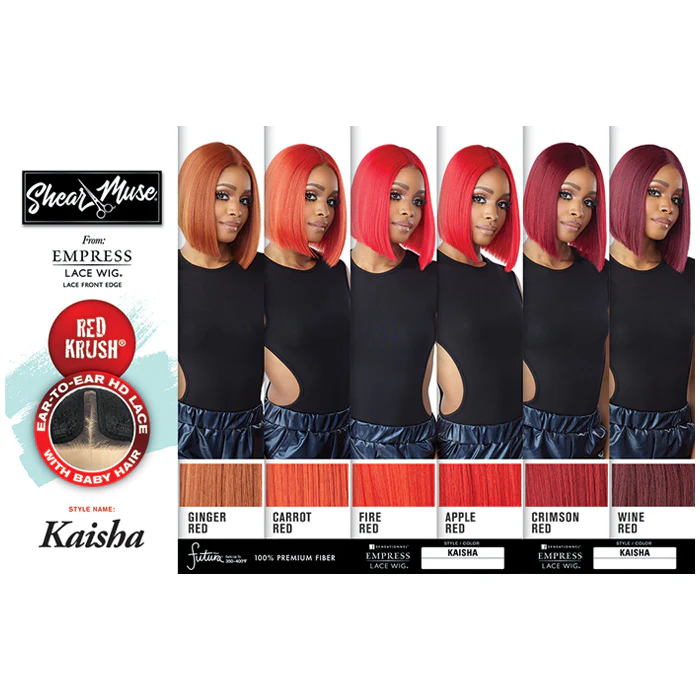Sensationnel Empress Shear Muse HD Deep Parting Lace Front Wig - KAISHA - Red Krush - Image 8
