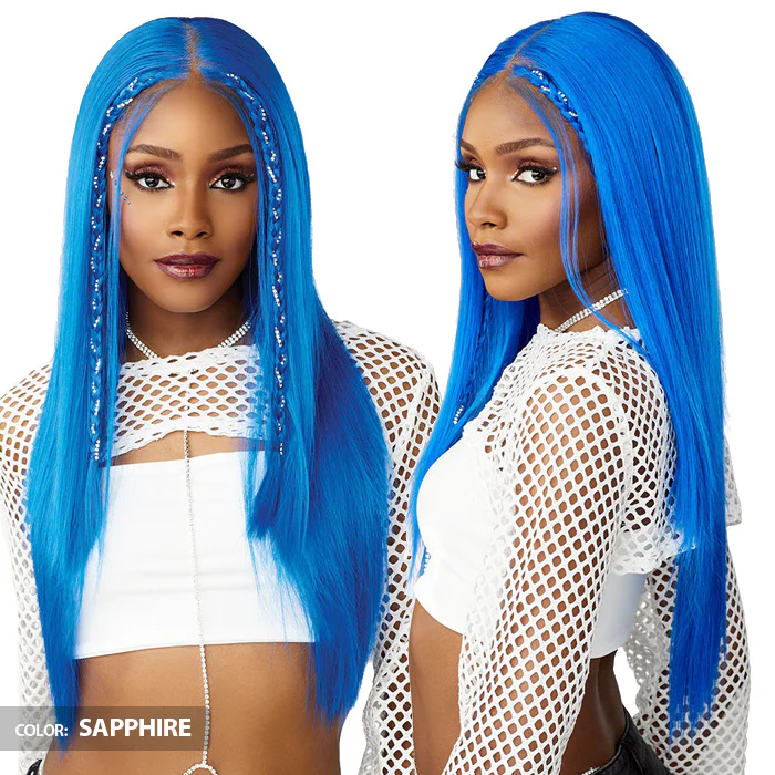 Sensationnel Shear Muse Festi-Gal Glueless Y-Part HD Lace Front Wig - DIAMOND GAL - Image 3
