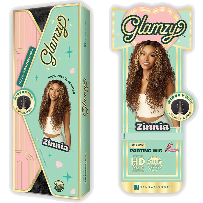 Sensationnel Glamzy Glueless HD V-Part Lace Wig - ZINNIA - Image 4