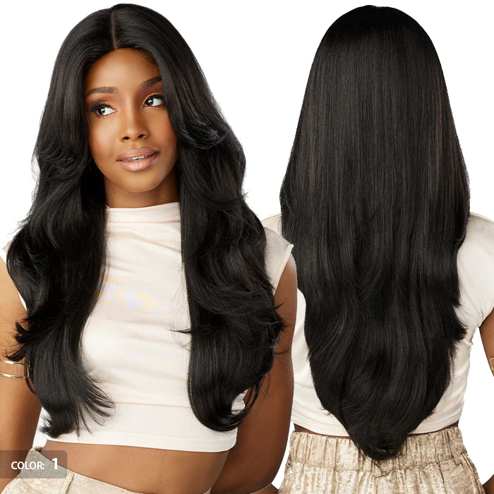 Sensationnel Glamzy Glueless V-Part HD Lace Parting Wig - ELYSIA - Image 3