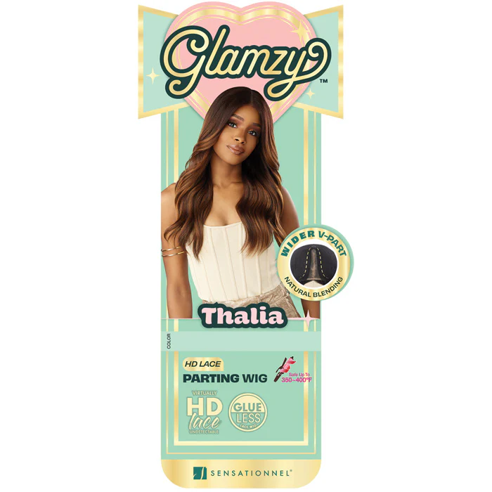 Sensationnel Glamzy Glueless V-Part HD Lace Parting Wig - THALIA - Image 5