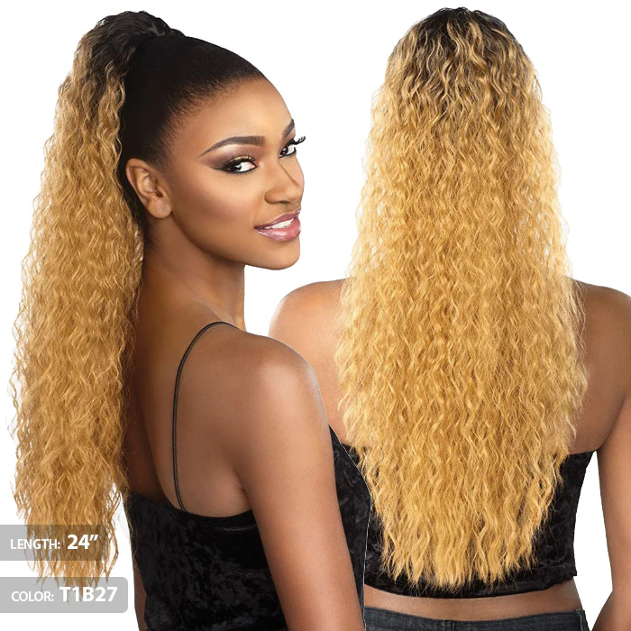 Sensationnel Instant Pony Drawstring Ponytail - FRENCH WAVE (18-24 Inch) - Image 4