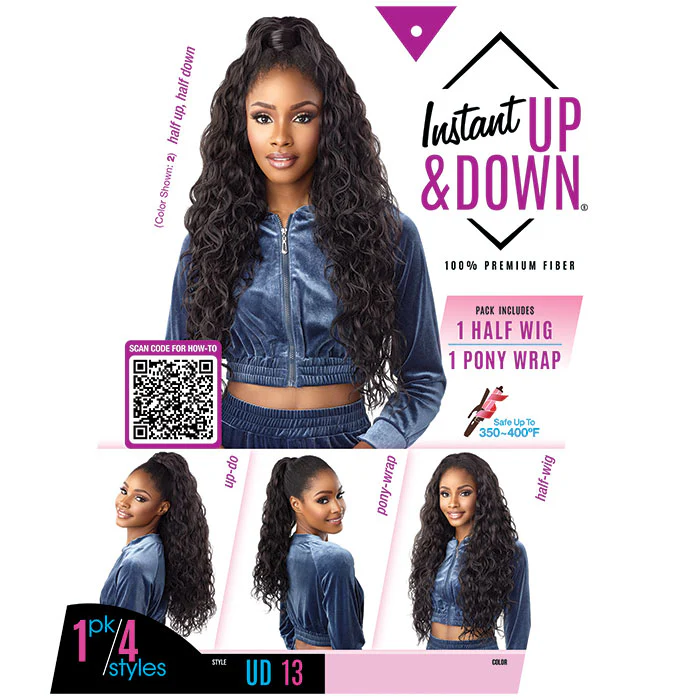Sensationnel Instant Up & Down Pony Wrap Half Wig - UD 13 - Image 5