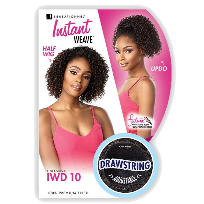 Sensationnel Instant Weave Drawstring Cap Up-Do Half Wig - IWD 10 - Image 5