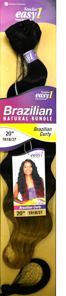 Sensationnel Kanubia Easy 1 Natural Bundle Weave BRAZILIAN CURLY 16 - 22 Inch OMBRE TWO TONE - Image 3