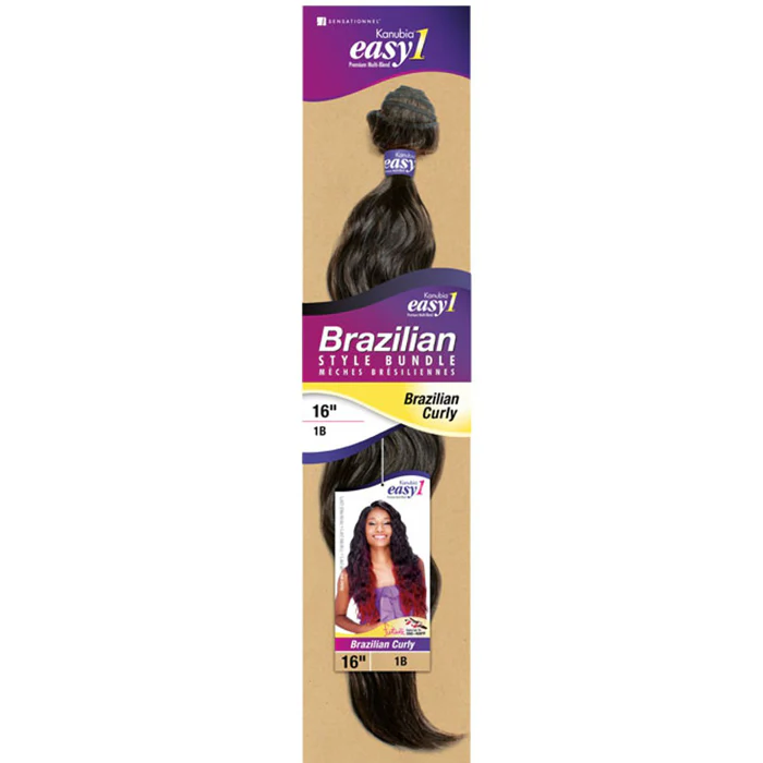 Sensationnel Kanubia Easy 1 Natural Bundle Weave - BRAZILIAN CURLY 18/20/22" - Image 2