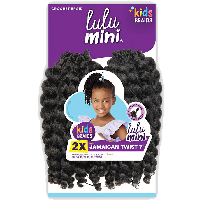 Sensationnel Kids Braids Lulu Mini Pre-looped Crochet Braids - 2X JAMAICAN TWIST 7 - Image 5