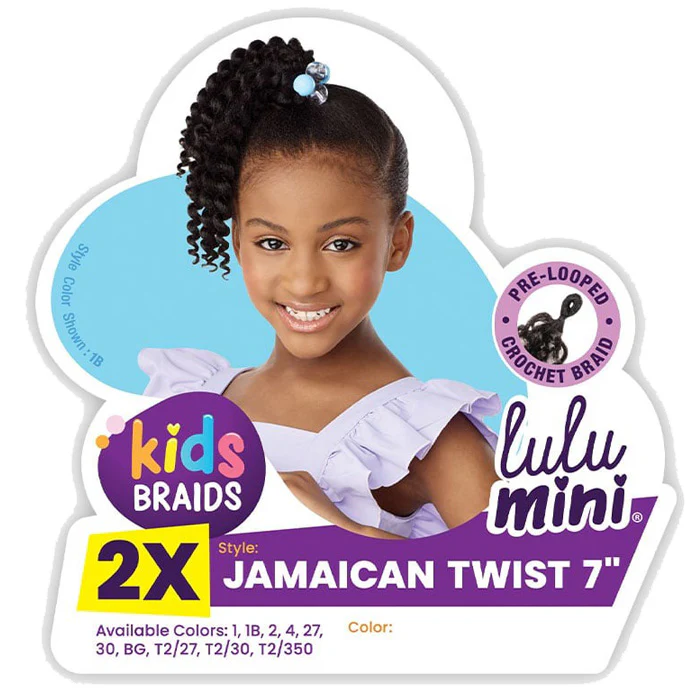 Sensationnel Kids Braids Lulu Mini Pre-looped Crochet Braids - 2X JAMAICAN TWIST 7 - Image 6