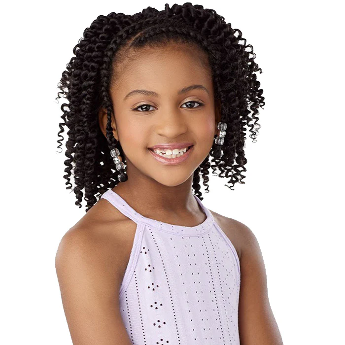 Sensationnel Kids Braids Lulu Mini Pre-looped Crochet Braids - 2X WAND TWIST 7 - Image 2