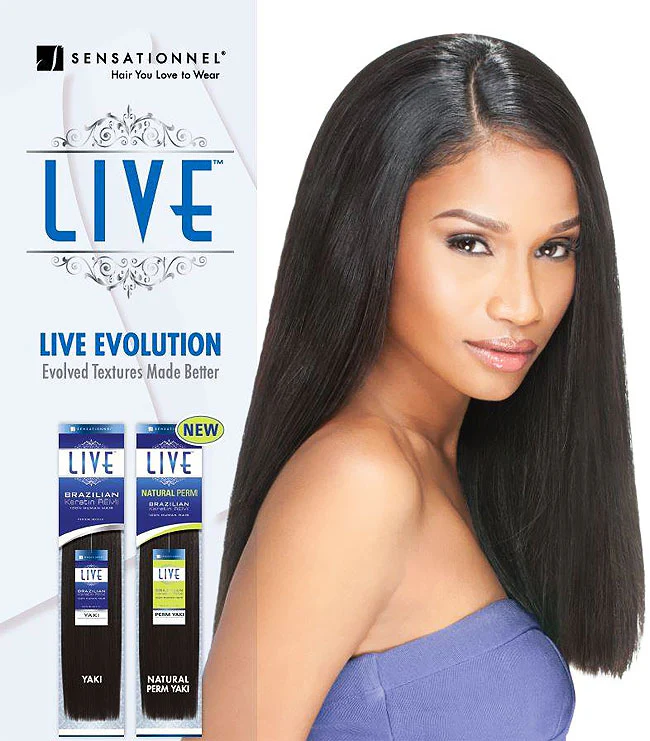 Sensationnel Live 100% Human Hair Brazilian Keratin Remi Natural Weave - PERM YAKI 10"-14" - Image 3