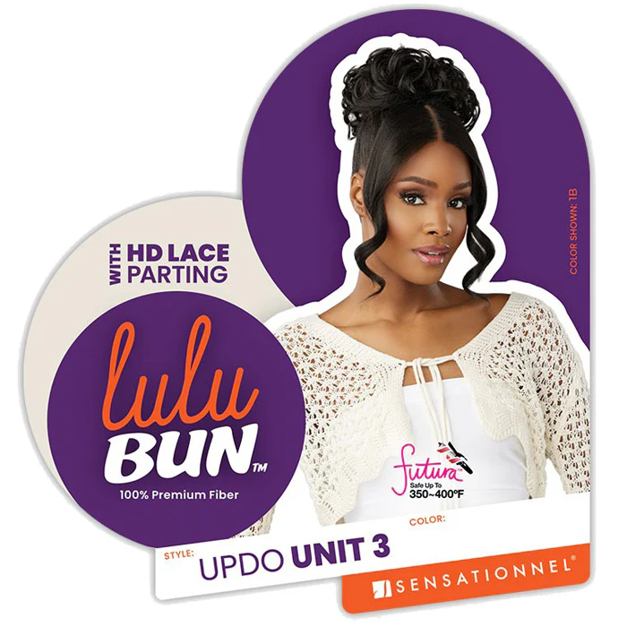 Sensationnel Lulu Bun HD Lace Parting Bang - UPDO UNIT 3 - Image 4