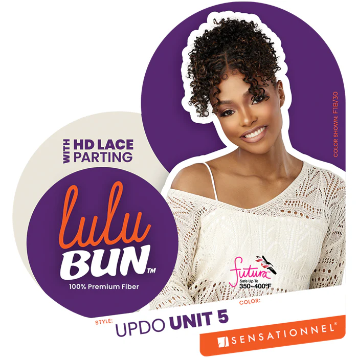 Sensationnel Lulu Bun HD Lace Parting Bang - UPDO UNIT 5 - Image 4