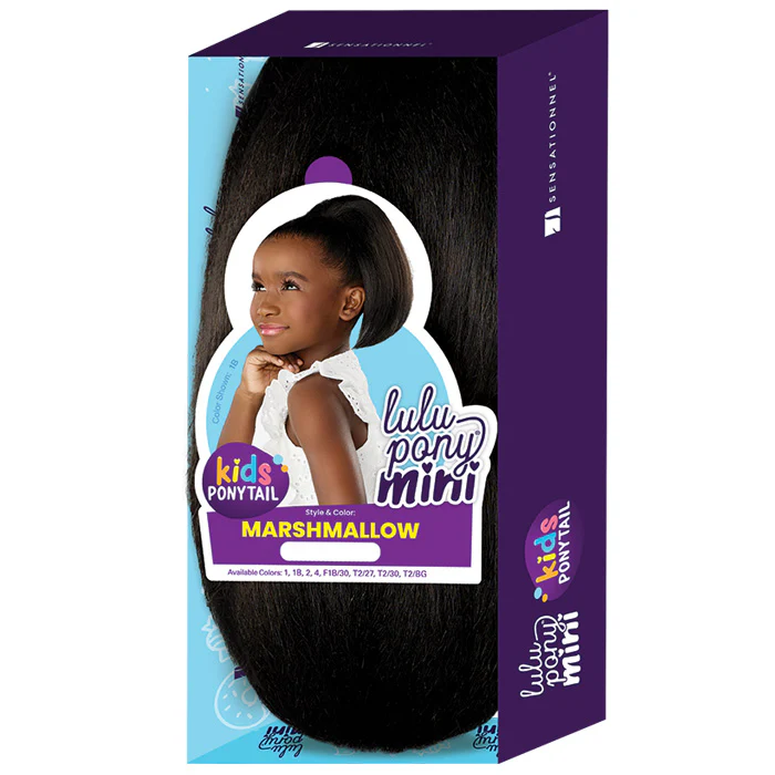 Sensationnel Lulu Pony Mini Kids Ponytail - MARSHMALLOW - Image 6