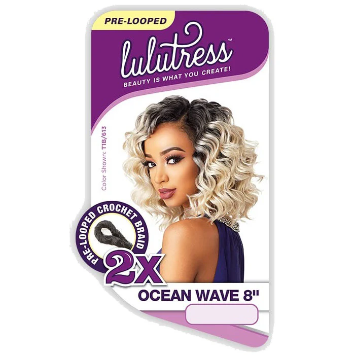 Sensationnel Lulutress Crochet Braid - 2X OCEAN WAVE 8" - Image 6
