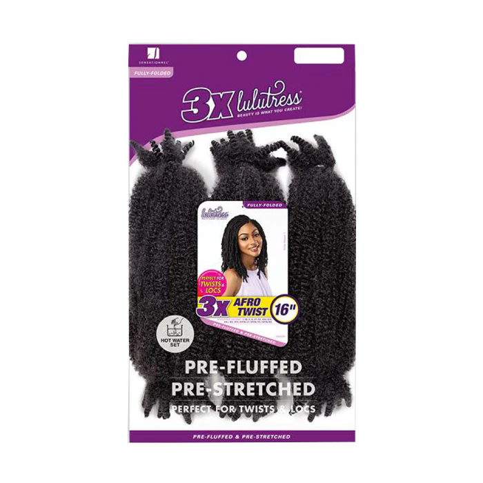 Sensationnel Lulutress Fully-Folded Crochet Braid - 3X AFRO TWIST 16" - Image 6