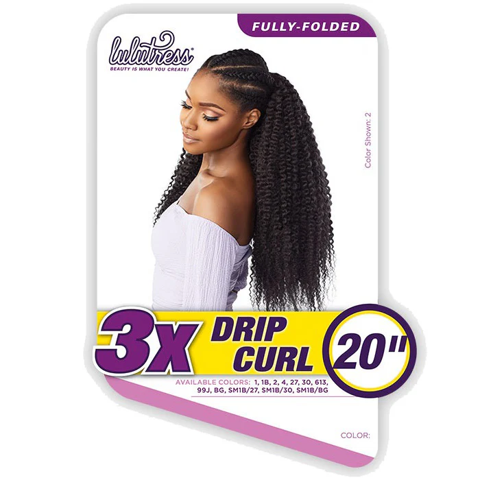 Sensationnel Lulutress Fully-Folded Crochet Braid - 3X DRIP CURL 20" - Image 5
