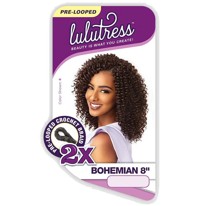 Sensationnel Lulutress Pre-Looped Crochet Braid - 2X BOHEMIAN 8" - Image 5