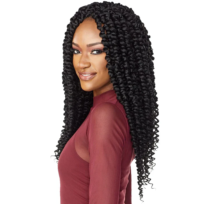 Sensationnel Lulutress Pre-Looped Crochet Braid - 2X CHUNKY PASSION TWIST 18" - Image 2