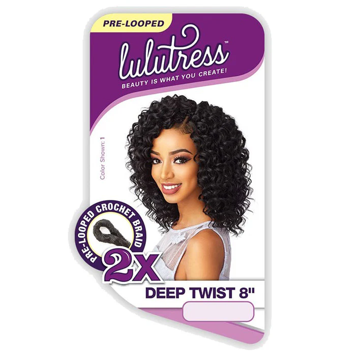 Sensationnel Lulutress Pre-Looped Crochet Braid - 2X DEEP TWIST 8" - Image 5