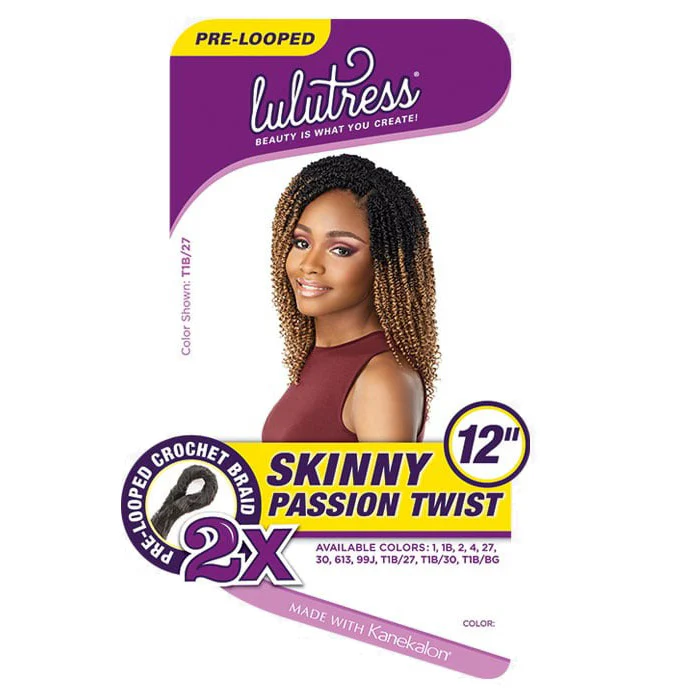 Sensationnel Lulutress Pre-Looped Crochet Braid - 2X SKINNY PASSION TWIST 12" - Image 5