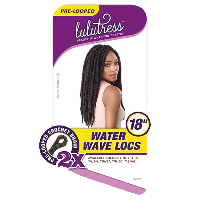 Sensationnel Lulutress Pre-Looped Crochet Braid - 2X WATER WAVE LOCS 18" - Image 6
