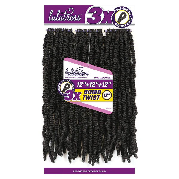 Sensationnel Lulutress Pre-Looped Crochet Braid - 3X BOMB TWIST 12" - Image 4