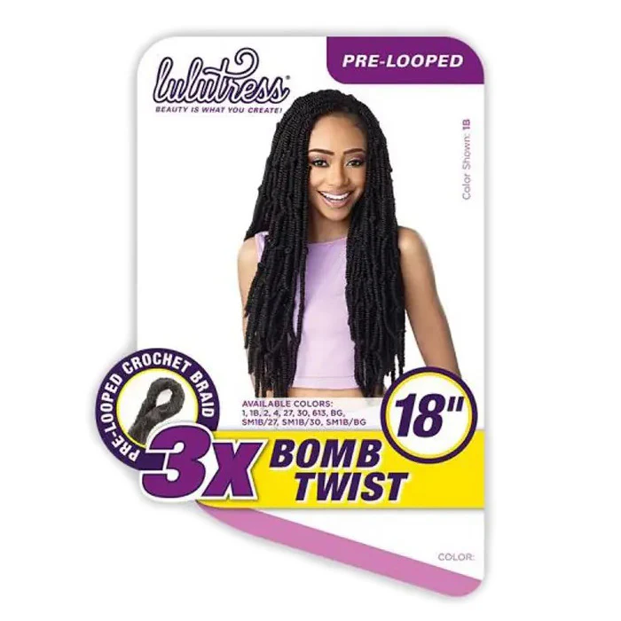 Sensationnel Lulutress Pre-Looped Crochet Braid - 3X BOMB TWIST 18" - Image 6