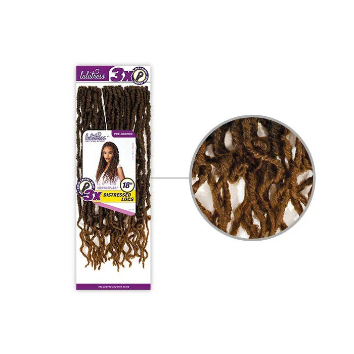 Sensationnel Lulutress Pre-Looped Crochet Braid - 3X DISTRESSED LOCS 18" - Image 2