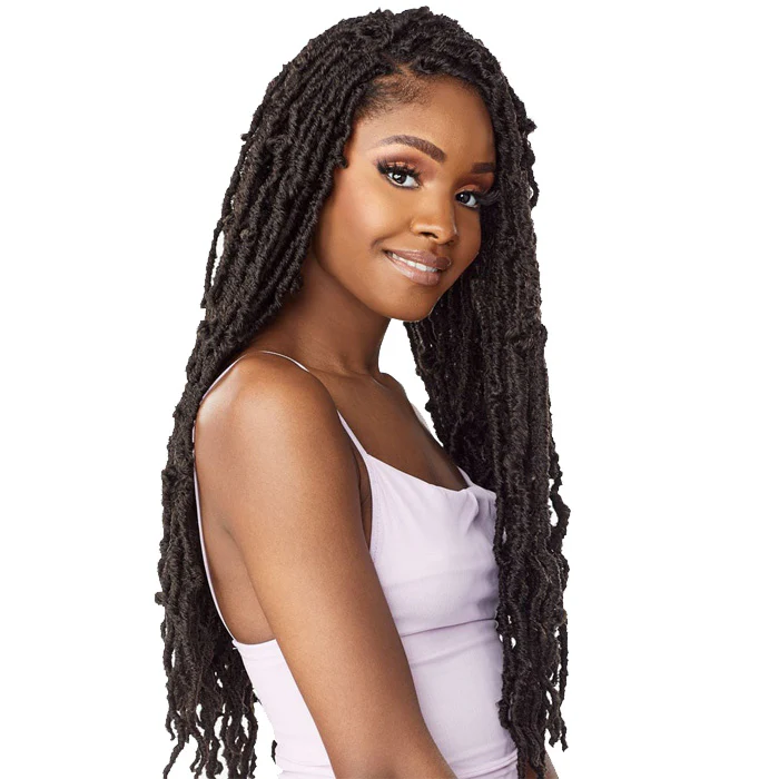 Sensationnel Lulutress Pre-Looped Crochet Braid - 3X DISTRESSED LOCS 24" - Image 2