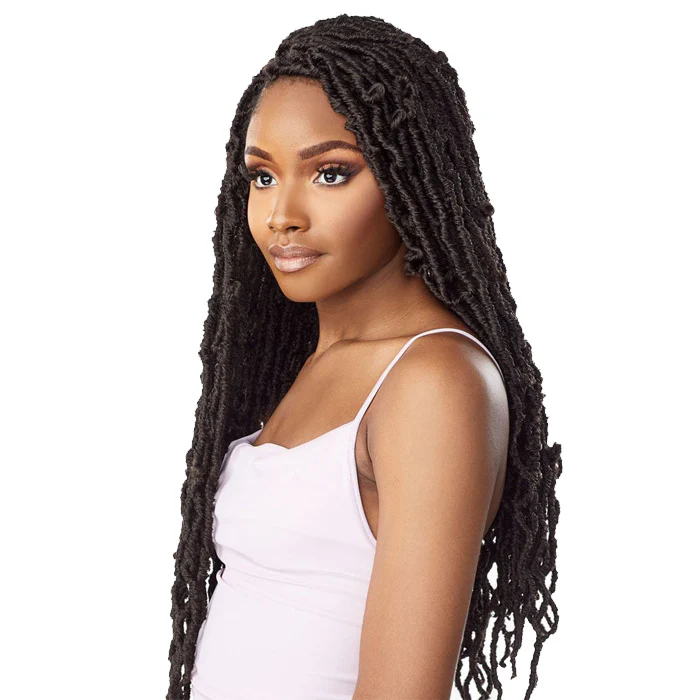 Sensationnel Lulutress Pre-Looped Crochet Braid - 3X DISTRESSED LOCS 24" - Image 3