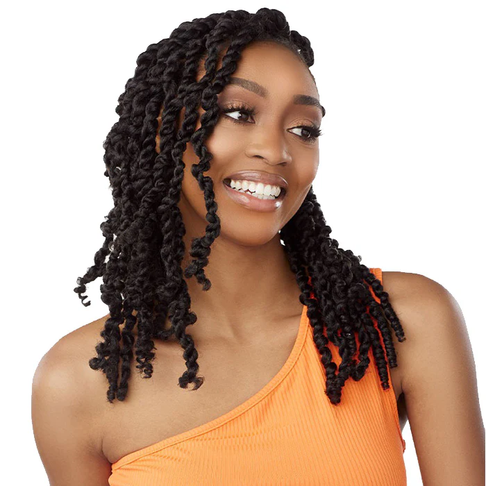Sensationnel Lulutress Pre-Looped Crochet Braid - 3X FLUFFY PASSION TWIST 14 - Image 3