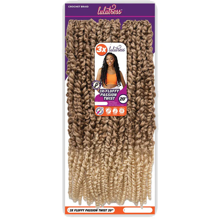 Sensationnel Lulutress Pre-Looped Crochet Braid - 3X FLUFFY PASSION TWIST 20 - Image 5