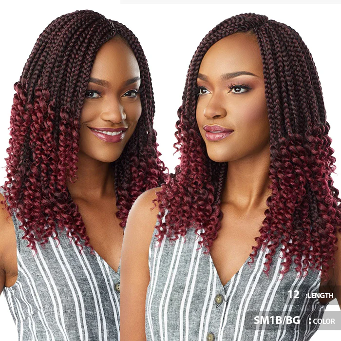 Sensationnel Lulutress Pre-Looped Crochet Braid - 3X GODDESS BOX BRAID 12"/18" - Image 5