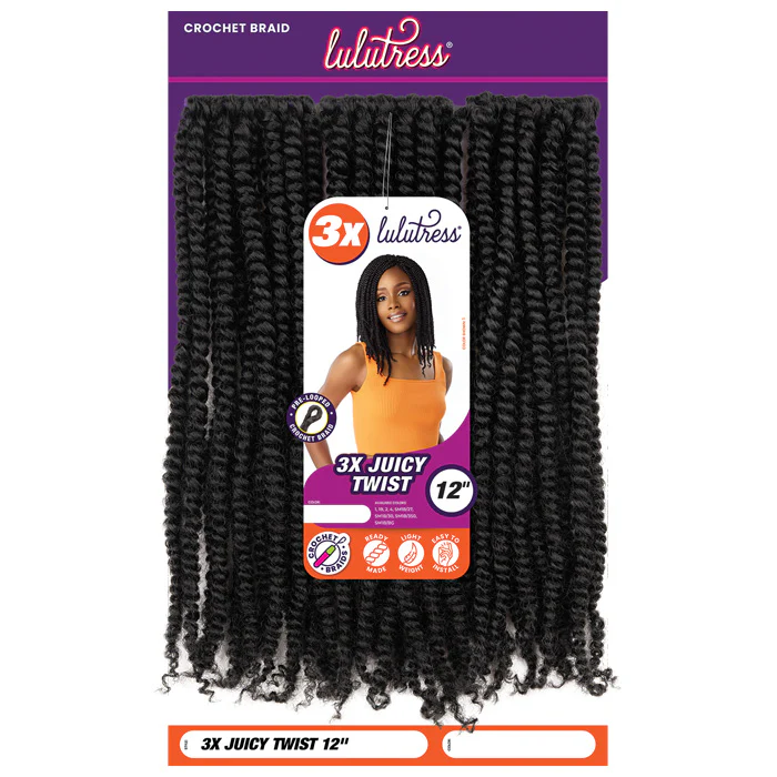 Sensationnel Lulutress Pre-Looped Crochet Braid - 3X JUICY TWIST 12 - Image 5