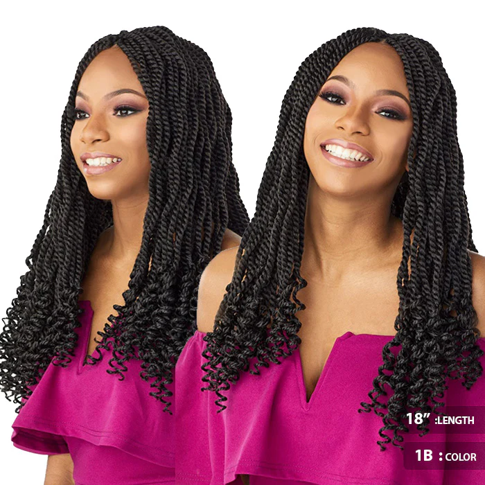 Sensationnel Lulutress Pre-Looped Crochet Braid - 3X KINKY TWIST 12/18" - Image 5
