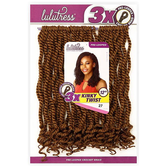Sensationnel Lulutress Pre-Looped Crochet Braid - 3X KINKY TWIST 12/18" - Image 9