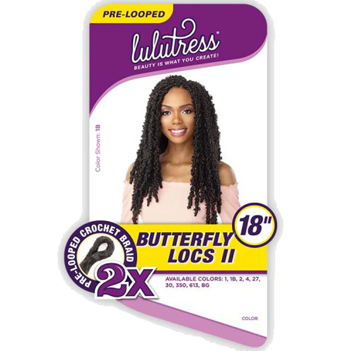 Sensationnel Lulutress Pre-Looped Crochet Braid - BUTTERFLY LOCS II 18" 2X - Image 5