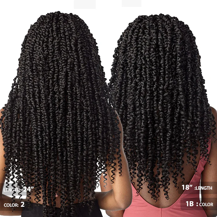 Sensationnel Lulutress Pre-Looped Crochet Braid - PASSION TWIST 18"/24" - Image 4