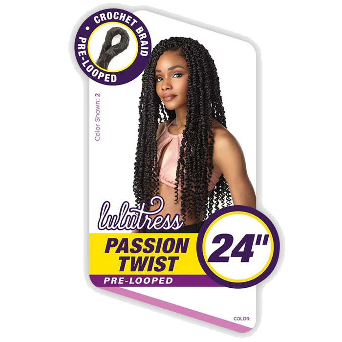 Sensationnel Lulutress Pre-Looped Crochet Braid - PASSION TWIST 18"/24" - Image 8