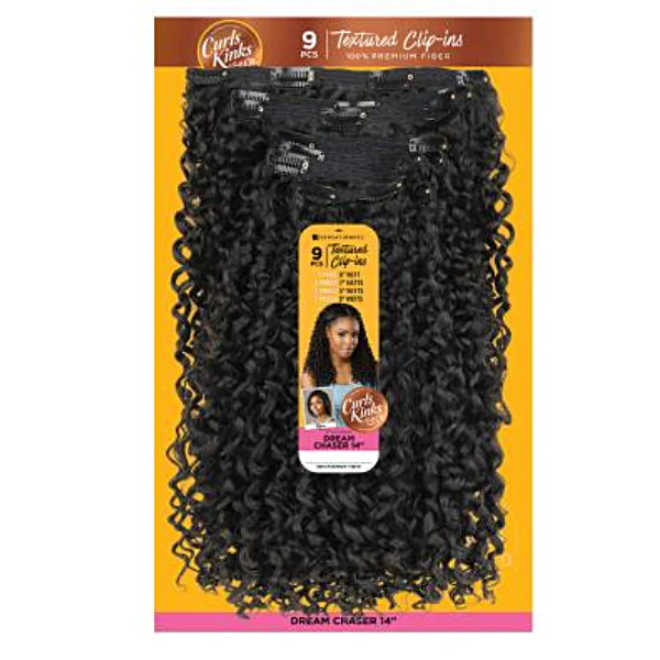 Sensationnel Premium Fiber Curls Kinks & Co Textured Clip-In Weave - DREAM CHASER 14" - Image 5
