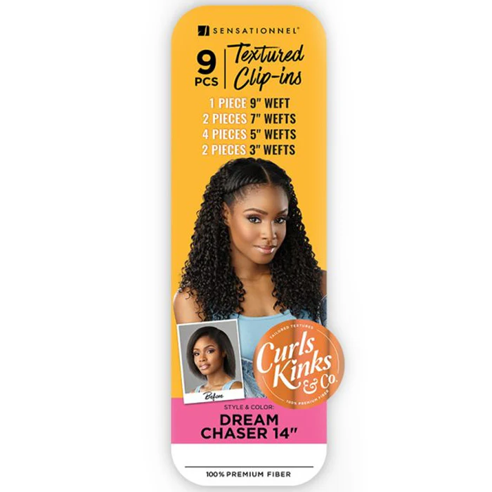 Sensationnel Premium Fiber Curls Kinks & Co Textured Clip-In Weave - DREAM CHASER 14" - Image 6