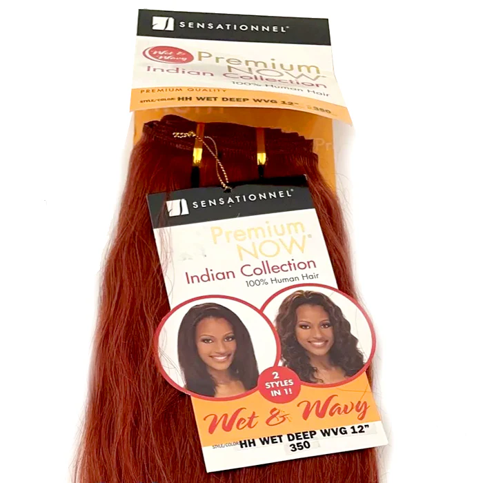Sensationnel Premium Indian Collection 100% Human Hair Wet & Wavy Weave - WET DEEP WVG 12" - Image 2