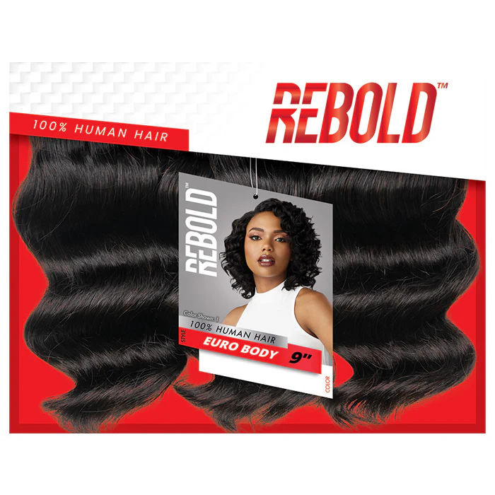 Sensationnel Rebold 100% Human Hair 3 PCS Weaves - EURO BODY 9" - Image 5