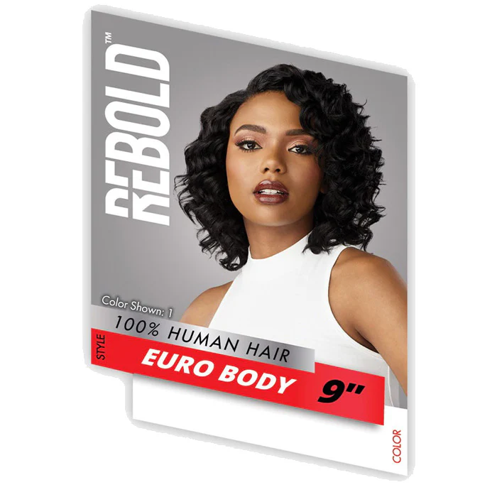 Sensationnel Rebold 100% Human Hair 3 PCS Weaves - EURO BODY 9" - Image 6
