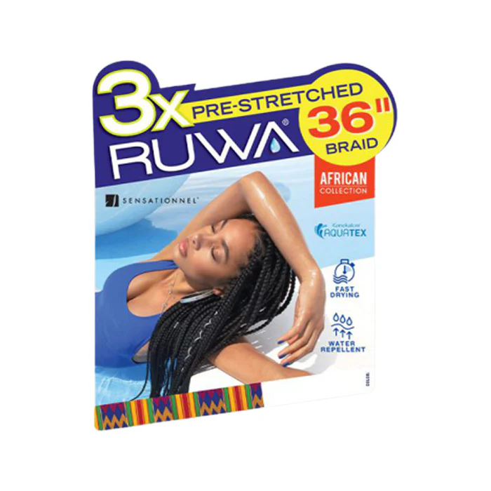 Sensationnel Ruwa Crochet Braids - 3X PRE-STRETCHED BRAID 36" - Image 8