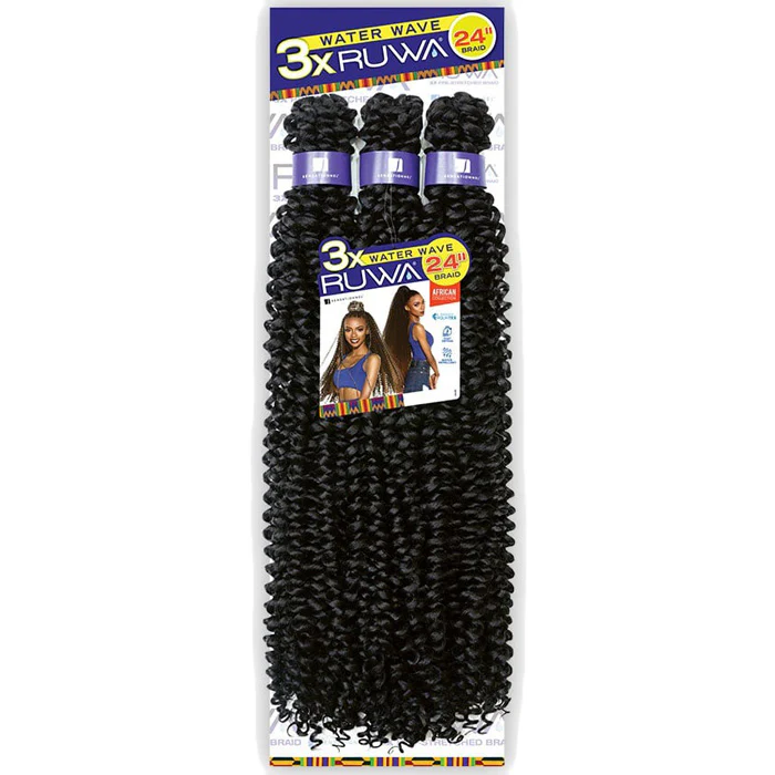 Sensationnel Ruwa Crochet Braid - 3X WATER WAVE 24" - Image 6