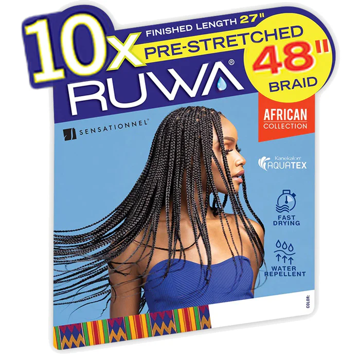 Sensationnel Ruwa Pre-Stretched Braids - 10x 48" - Image 2