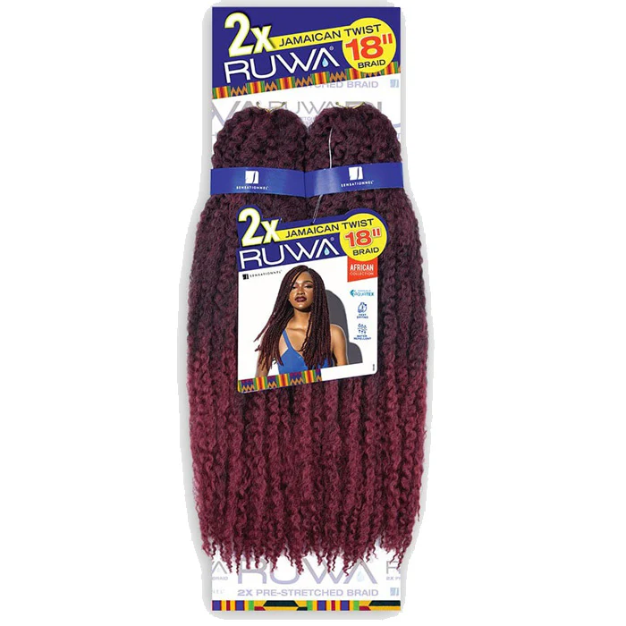 Sensationnel Ruwa Pre-Stretched Braids - 2X JAMAICAN TWIST 18" - Image 5