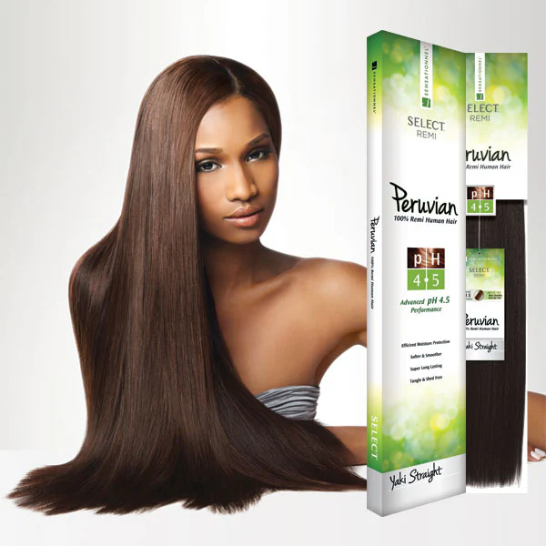 Sensationnel Select Remi Peruvian 100% Remi Human Hair Weaves - YAKI STRAIGHT 10S" - 24" - Image 3